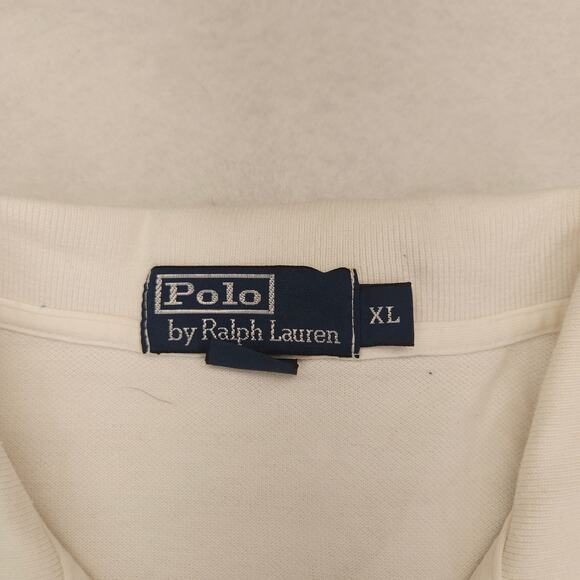 Polo by Ralph Lauren Collared Short Sleeve Polo Shirt Mens Size XL White - Picture 3 of 9